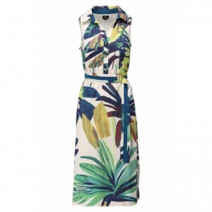 Midi jurk met design - P960