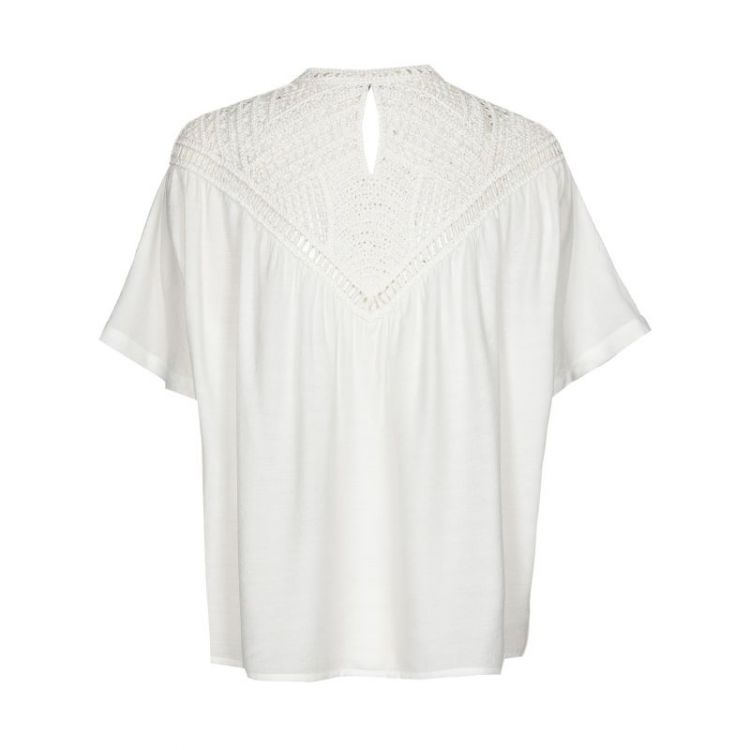 Luchtige blouse met verfijnd h 91 Off White