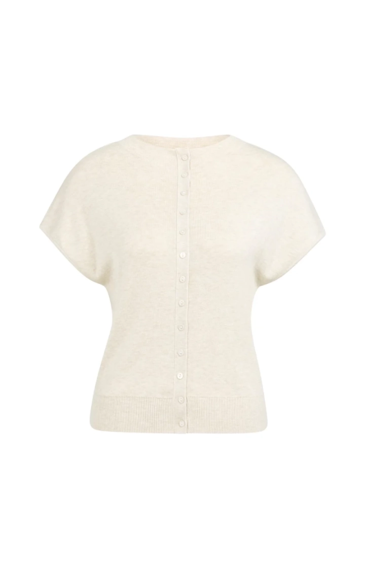 Knitted cardigan with short sl 990792 BEIGE ME