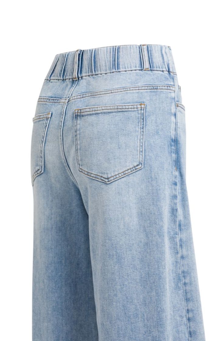 Loose fit denim w. special wai 99036 LIGHT BLU