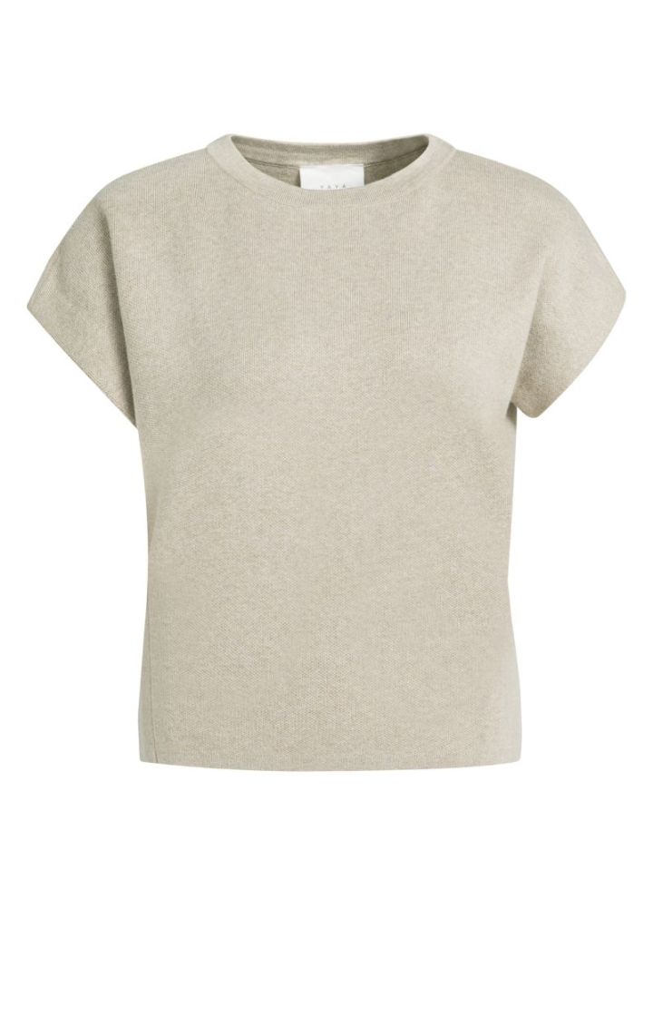 Jacquard sleeveless sweater 611032 PURE CAS