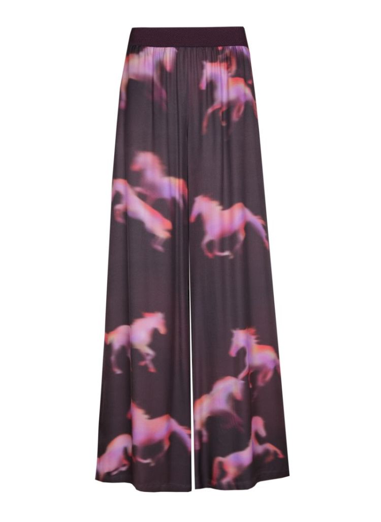 Palazzo broek, elastic waist 59 Multi Color