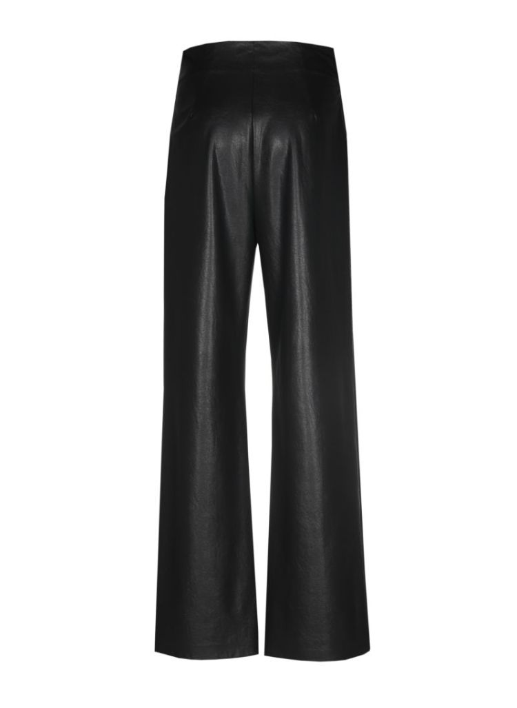 Broek in vegan leather, normal 10 Black