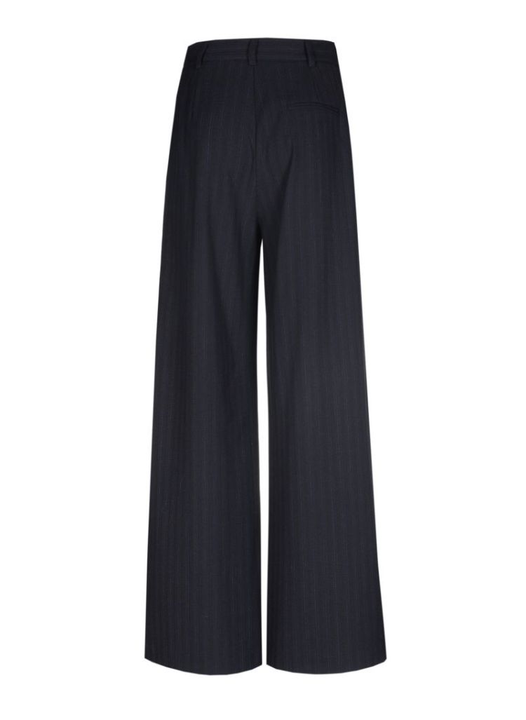 City-look broek, mid waist 20 Blue Black