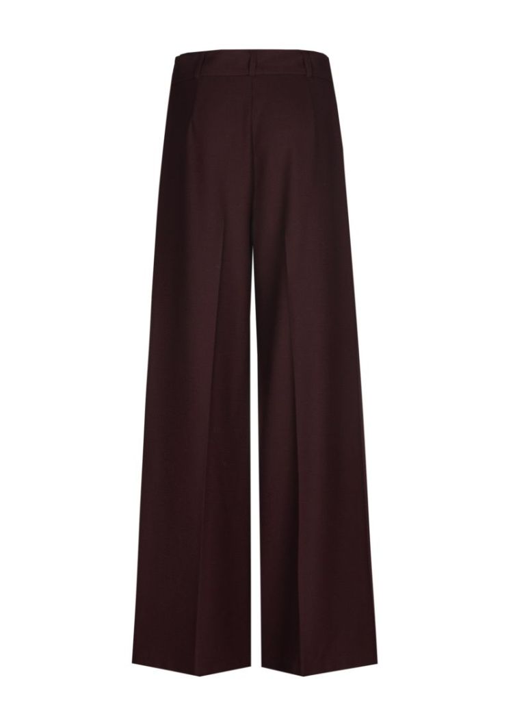 City-look broek, mid waist 52 Burgandy