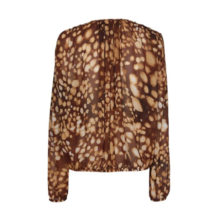 Luchtige blouse in bambi dessi 36 Caramello