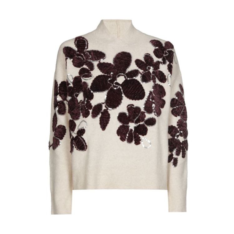 Cozy pull met bloemdetail en p 69 Multi Color