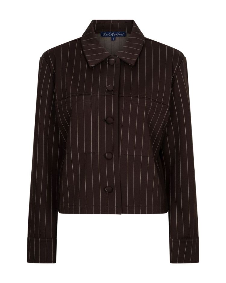 Jacket punta pinstripe - espresso