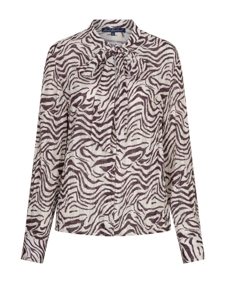 Blouse zebra - burgundy