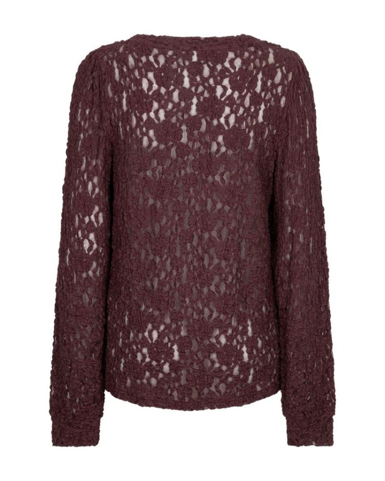 Top lace - burgundy
