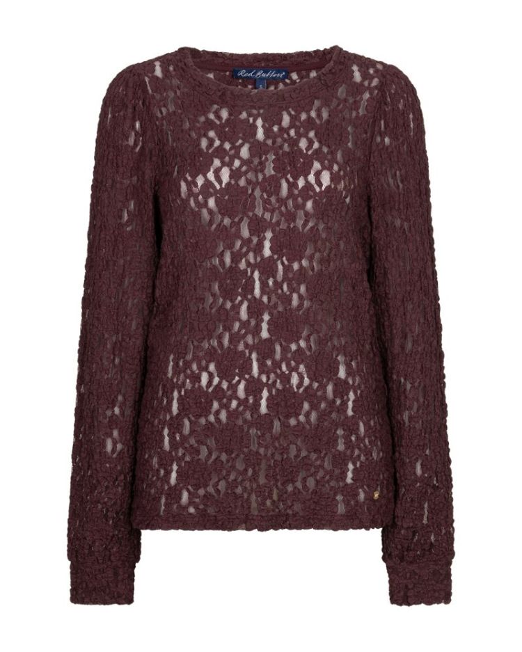 Top lace - burgundy