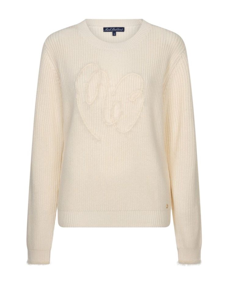 Sweater ribbon logo - Ecru