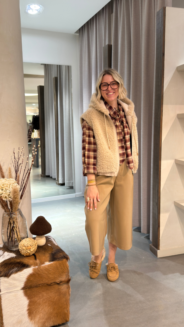 blouse flannelle bordaux